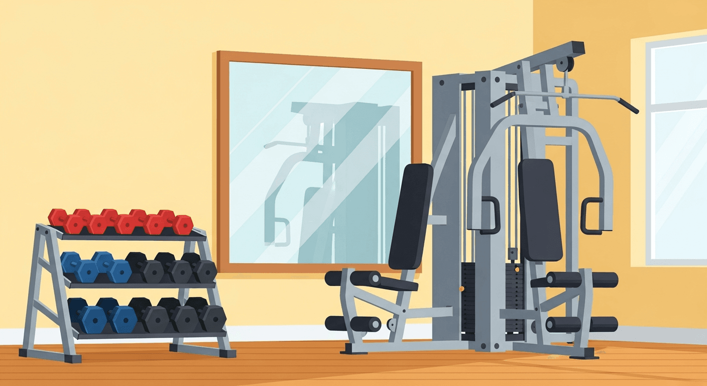 Multi-station strength machine